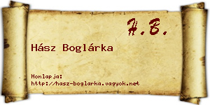 Hász Boglárka névjegykártya