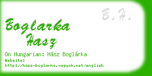 boglarka hasz business card