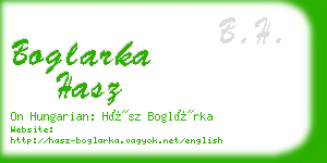 boglarka hasz business card